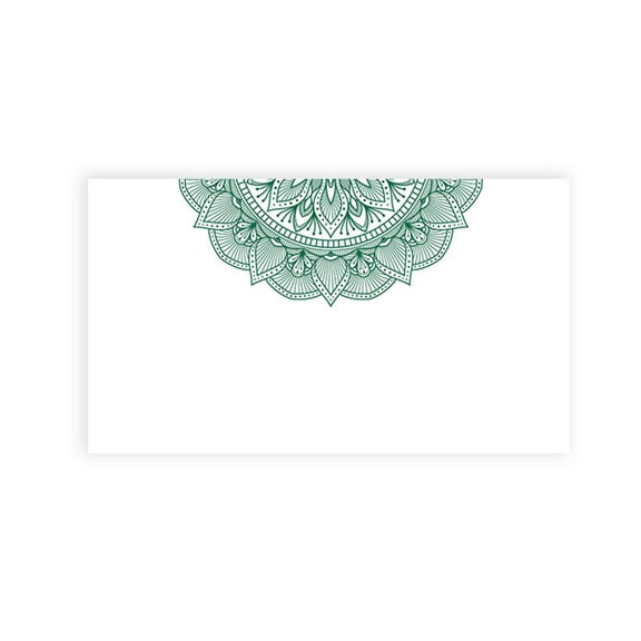 Koyal Wholesale Dark Green Elegant Ornate Place Cards for Wedding Party Tables, Seating Place Cards for Holders, 60 Pk