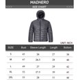 thumbnail image 7 of Men's Packable Down Alternative Jacket Hooded Lightweight Puffer Jacket for Travel Outdoor Hiking Dark Grey Size L, 7 of 7