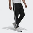 thumbnail image 4 of Adidas Men's Tricot Tapered 3-Stripes Track Pant - Black/White, 4 of 6