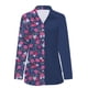 thumbnail image 5 of Tops a la moda para mujer, camisetas casuales con estampado divertido y cuello vuelto, camisa con estampado de blusa Fridja  czfsfas6093, 5 of 6