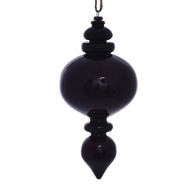 Vickerman MC198526 Ornement de Fleur Rond de Grain de Bois de Prune de 9 Po - 3 par Sac