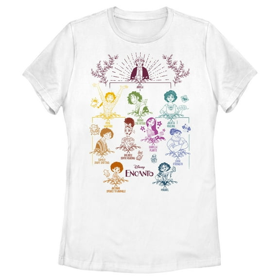 Women's Encanto Madrigal Family Tree Graphic Tee White 2X Large