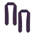 thumbnail image 2 of Haiem Purple Butterfly Pattern Graduation Stole 2024 | Premium Satin Sash for Graduation Ceremony, 2 of 7