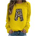 thumbnail image 2 of 50 % de Rabais Liquidation Chandail Surdimensionné pour Femmes 2023 Mode Décontractée Manches Longues Col Rond Imprimé Chandail Dames Hauts Blouse, 2 of 3