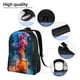 thumbnail image 5 of Fotbe Modern Art Red And Blue Colors Mochila de Viaje para Laptop, Mochila Ejecutiva Delgada y Resistente 15.6", 5 of 8