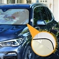 thumbnail image 3 of Cartoon Baby Unicorn and Star Car Windshield Sun Shade Foldable Car Front Window Visor Heat and UV Protection 57x31.5, 3 of 8