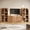 Jagger Camel 1C2I, variant on BELLEZE 4-Piece Modular TV Stand Set - 2 Sideboards with Drawers and 2 Tall Storage Cabinets, Classic Modern Media Console Entertainment Center with Adjustable Shelves for Living Room, Camel