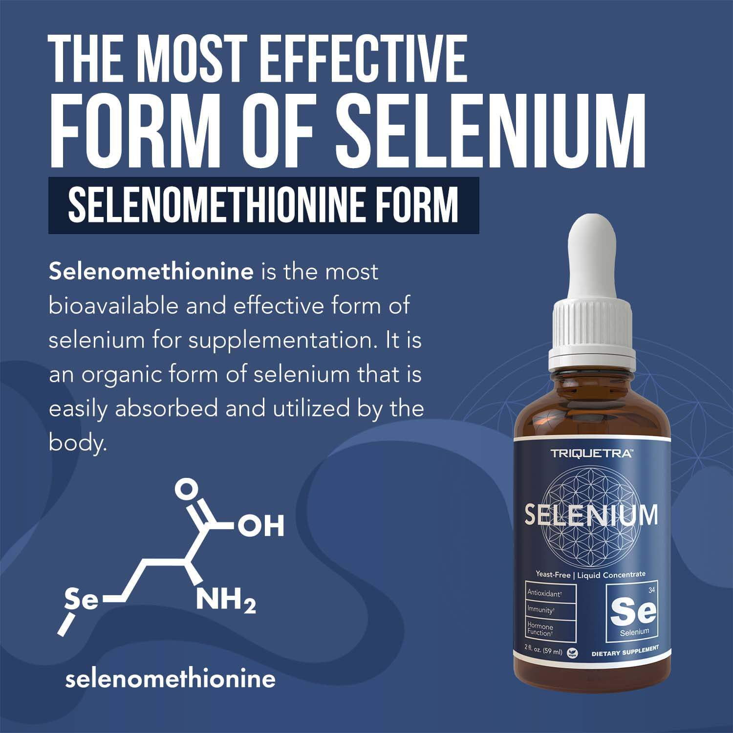 Triquetra Health Selenium Liquid Concentrate (L-selenomethionine Form)