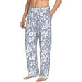 thumbnail image 2 of Xecao Rabbit And Floral Men's Straight Lounge Pajama Pants: The Ultimate in Comfortable Sleepwear, 2 of 9
