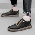 thumbnail image 3 of LASUDRAA Men's Casual Business Shoes Lace Up Soft Driving Shoes Solid Male Fall on Sale, 3 of 6