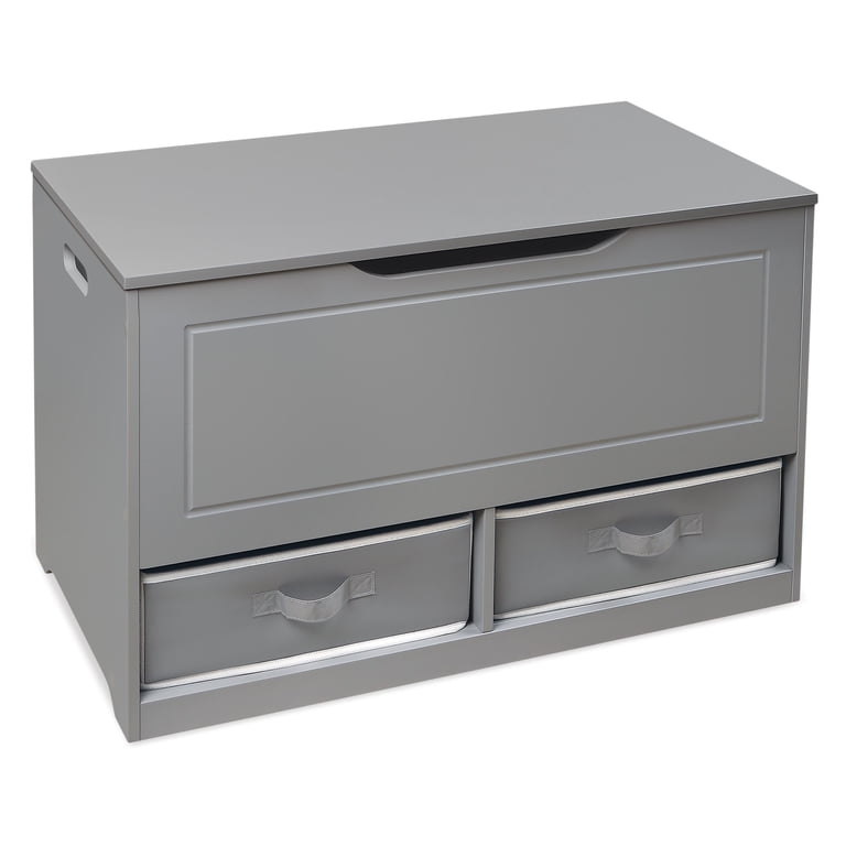 Badger Basket Up & Down Toy Box Storage Bench, Gray photo 6