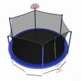 thumbnail image 4 of 14FT Trampoline ,Sports Fitness Trampolines with Enclosure Net, Recreational Trampolines for Outdoor Indoor, 4 of 11