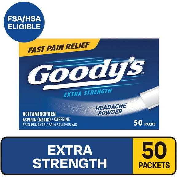 Goody's Extra Strength Headache Powder, 50 Powder Sticks