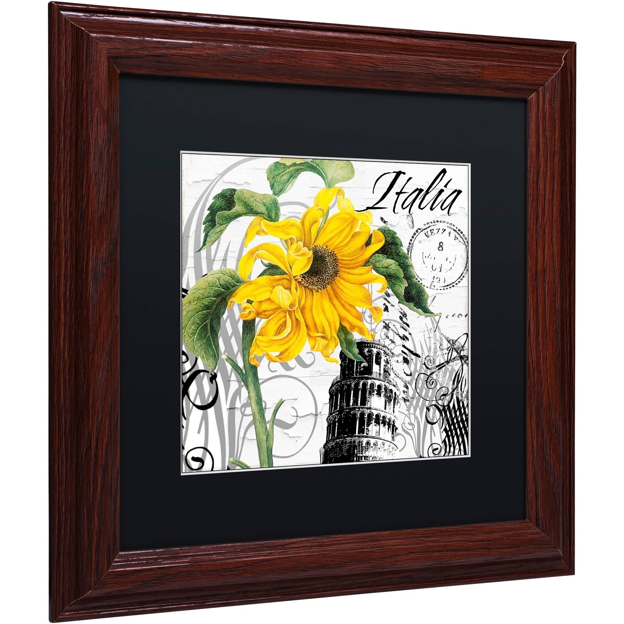 Trademark Fine Art "Italia I" Canvas Art by Color Bakery Black Matte, Wood Frame
