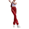 thumbnail image 2 of Lucakuins - Pantalones de piel para mujer, ajustados, rectos, informales, a la moda, de cintura alta Lucakuins  S-XL, 2 of 9