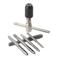 thumbnail image 1 of T Handle Reamer T Handle Reamer With 5Pcs Straight Flute Taps High Speed Steel Manual Threading Tools M3-M8, 1 of 8