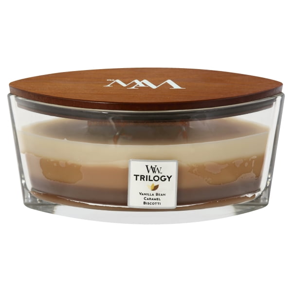 Woodwick Trilogy Ellipse Candle Cafe Sweets Walmart Com