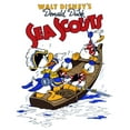thumbnail image 2 of Men's Mickey & Friends Donald Duck Sea Scouts Baseball Graphic Tee White/Black Large, 2 of 4