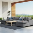 thumbnail image 3 of Commix 6-Piece Sunbrella Outdoor Patio Sectional Sofa, 3 of 12