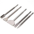 thumbnail image 2 of Chisel Set 3-piece box: Wide chisel, Flat chisel, Pointed chisel. For removal of concrete and floor and wall tiles. (Wide Curve Chisel), 2 of 3