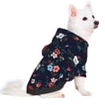 thumbnail image 2 of Fotbe Vintage Rose Sudadera con Estampado para Perros Pequeños – Suéter con Capucha para Mascotas, Tela Suave de Forro Polar con Bolsillo-Large, 2 of 7