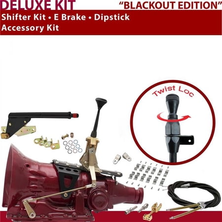 American Shifter 4L60E Shifter Kit 6 in. E Brake Cable Clamp Clevis Dipstick for D4491