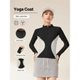 thumbnail image 3 of Top-kevin Women's Workout Jacket Fitness Top Colorblocked Design Polyester and Elastane Suitable for Running Gym and Yoga, 3 of 10