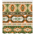 thumbnail image 3 of Ambesonne Tribal Shower Curtain, Aztec Mayan Style Stripe, 69"Wx75"L, Green Brown Amber, 3 of 3