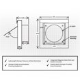 thumbnail image 2 of Protector de Ventilación de Secadora Cubierta de Ventilación de Secadora Escape Exterior Cubierta de Ventilación Exterior Cubierta de Ventilación de Baño y Secadora, 2 of 5