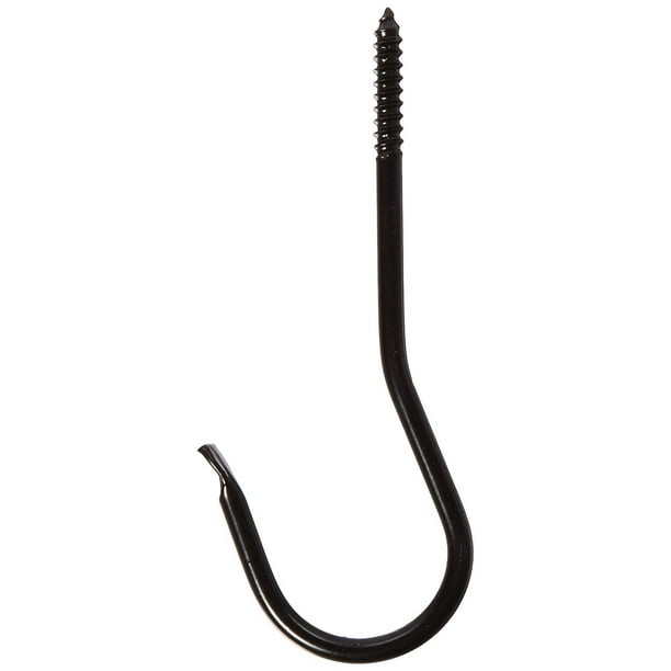 Panacea 89404 Threaded J Hook, Black, 6Inch