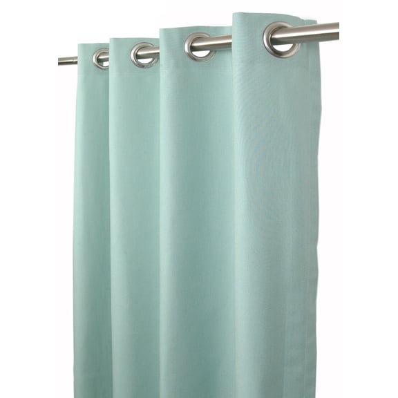 Sunbrella Spectrum Mist Indoor/Outdoor Curtain Panel by Sweet Summer Living, 50" x 120" with Stainless Steel Grommets