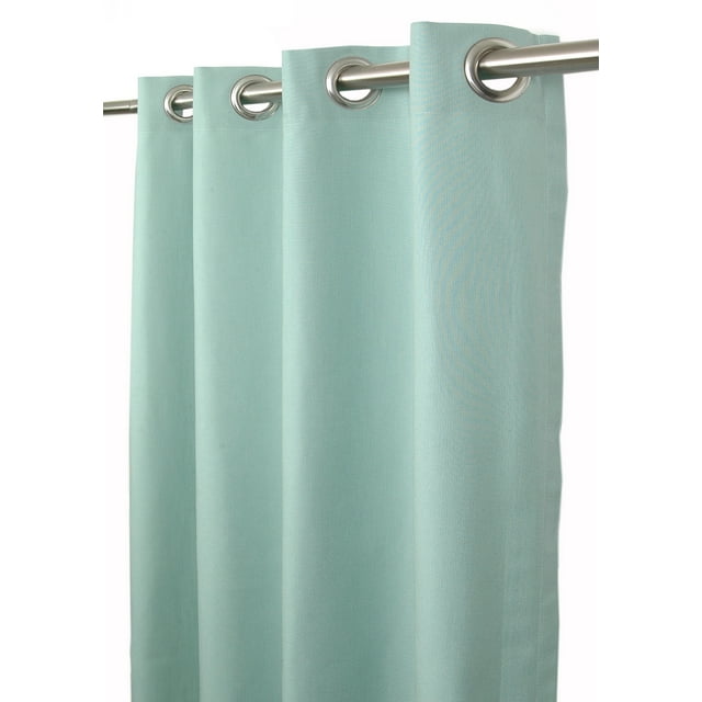 Sunbrella Spectrum Mist Indoor/Outdoor Curtain Panel by Sweet Summer Living, 50" x 84" with Stainless Steel Grommets