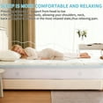 thumbnail image 4 of LIFERECORD 4-inch Memory Foam Mattress Topper with Cool Gel - Medium Firm Pillow Top for Back Pain Relief & Hot Sleepers, Full, 4 of 8