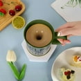 thumbnail image 1 of Vaso Mezclador De Plástico Espumador de leche eléctrico con base magnética, taza automática verde para café y bebidas calientes (1 unidad) JASKFLY, 1 of 9