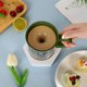 thumbnail image 1 of Vaso Mezclador De Plástico Espumador de leche eléctrico con base magnética, taza automática verde para café y bebidas calientes (1 unidad) JASKFLY, 1 of 9