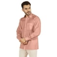 thumbnail image 4 of Bestman Solid Formal Button Down Shirt For Men Long Sleeve With Patch Pocket Business Wear, 4 of 7