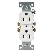 Cooper 270W White Duplex Receptacle Outlet 15A 125V (Pack of 10)