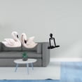 thumbnail image 2 of Figuras de cisne de resina, esculturas ornamentales, diseño artístico abstracto, centros de mesa decorativos, resina ligera, ideal para coleccionistas, 2 of 8