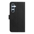 thumbnail image 2 of Compatible with Samsung Galaxy S25 Flip Wallet Case,With Card Holder,Lychee Texture Leather Flip Folding Kickstand,Magnetic Closure Shockproof Anti-Scratch Ultra Slim Phone Case,Black, 2 of 11