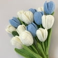 thumbnail image 5 of Ramo de tulipanes tejido a mano, bolsa de material para manualidades, crochet, lana, regalo casero para novias, día de San Valentín, 5 of 5