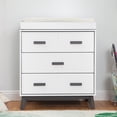 thumbnail image 2 of Babyletto Scoot 3-Drawer Changer Dresser in Slate and White, 2 of 5