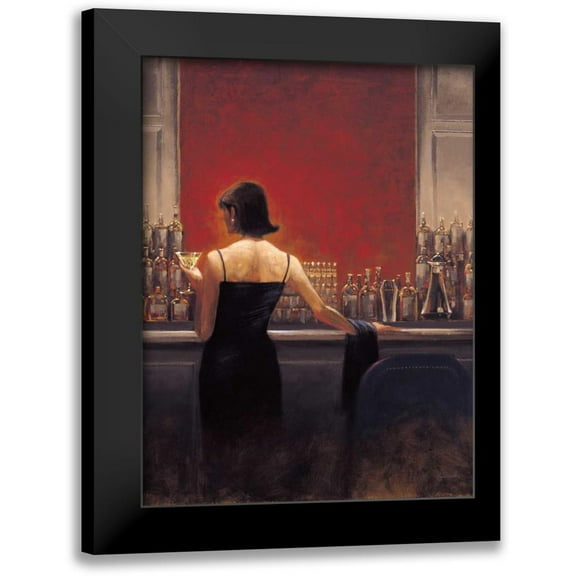 Lynch, Brent 12x14 Black Modern Framed Museum Art Print Titled - Evening Lounge