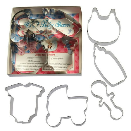 It's A Baby Shower Cookie Cutter 5 Pc Set L9034 - Foose Cookie Cutters - US Tin Plated Steel