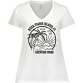 thumbnail image 3 of Inktastic Summer Vacation Mode Anna Maria Island Florida Women's Plus Size V-Neck T-Shirt, 3 of 5