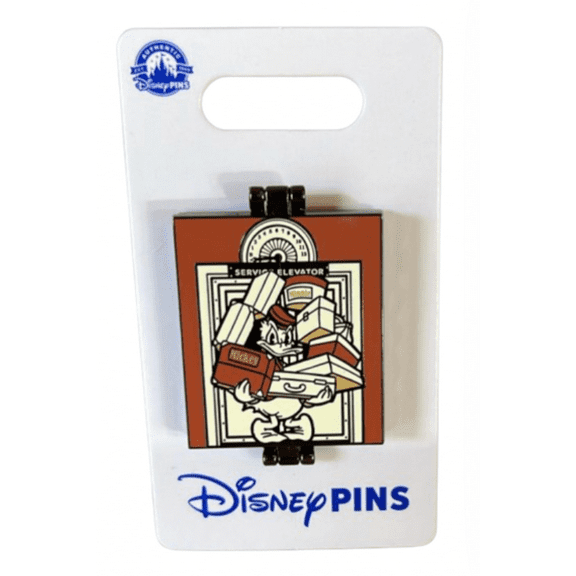 Disney Parks Hollywood Tower Hotel Donald Duck Luggages Elevator Pin New W Card