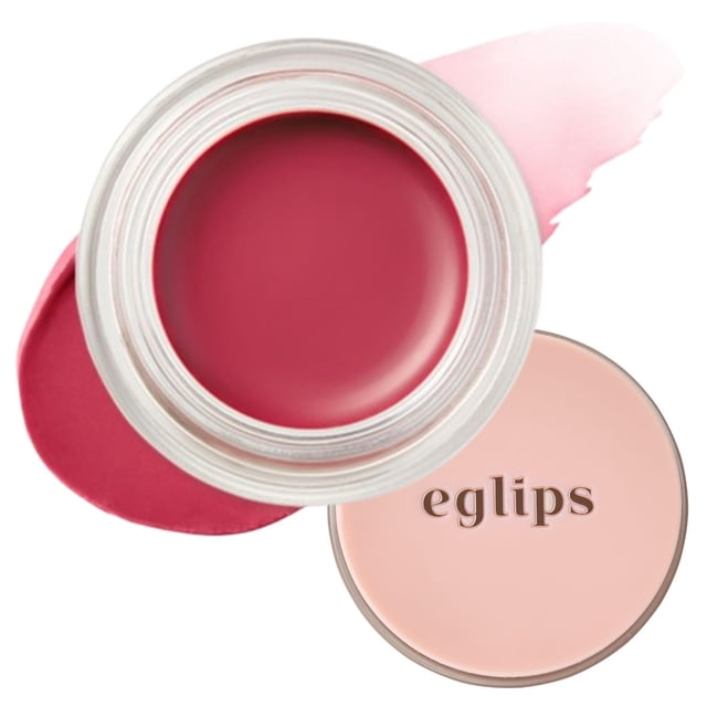 Bálsamo brillante para labios y mejillas EGLIPS – Bálsamo derretido multiusos con color para labios y mejillas, textura edificable y mezclable (06 GLACIER 0.18 oz)