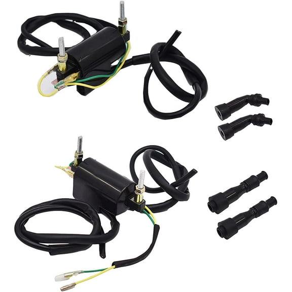 Waltyotur Ignition Coils 12 Volts Spark Cap Replacement for Suzuki GS Kawasaki KZ Honda CB 500 350 650 900 Replaces Part Number 21171-1019 21121-1001 21121-1002
