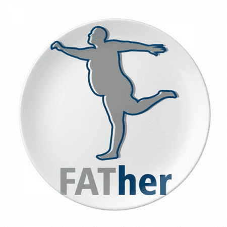 

Father Fat Sports Faly Art Deco Fashion Plate Decorative Porcelain Salver Tableware Dinner Dish