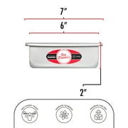 Fat Daddio's PSQ-662 Anodized Aluminum Square Cake Pan, 6 x 2 inch