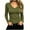 Army Green, variant on BLVB Women's Long Sleeve T Shirts V Neck Slim Fit Tops Ribbed Knit Layering Casual Basic Going out Tees Fall Clothes